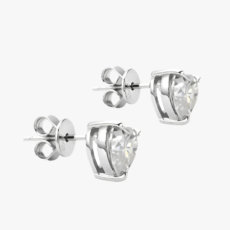 Silver stud earrings