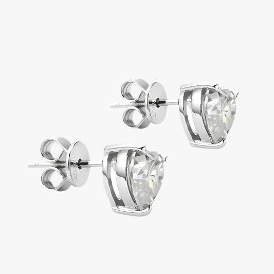 Silver stud earrings